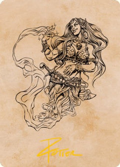 Djinni Windseer (Showcase) Art Card (Gold-Stamped Signature) [Dungeons & Dragons: Adventures in the Forgotten Realms Art Series]-1