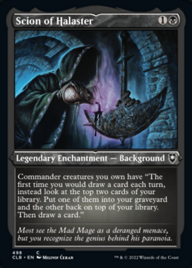 Scion of Halaster (Foil Etched) [Commander Legends: Battle for Baldur's Gate]-1
