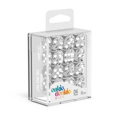 Oakie Doakie Dice D6 16 mm Translucent - Clear (12)-1