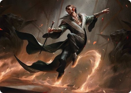 Fleetfoot Dancer Art Card [Streets of New Capenna Art Series]-1