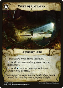 Storm the Vault // Vault of Catlacan [Rivals of Ixalan Prerelease Promos]-2