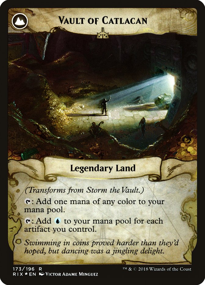 Storm the Vault // Vault of Catlacan [Rivals of Ixalan Prerelease Promos]-2