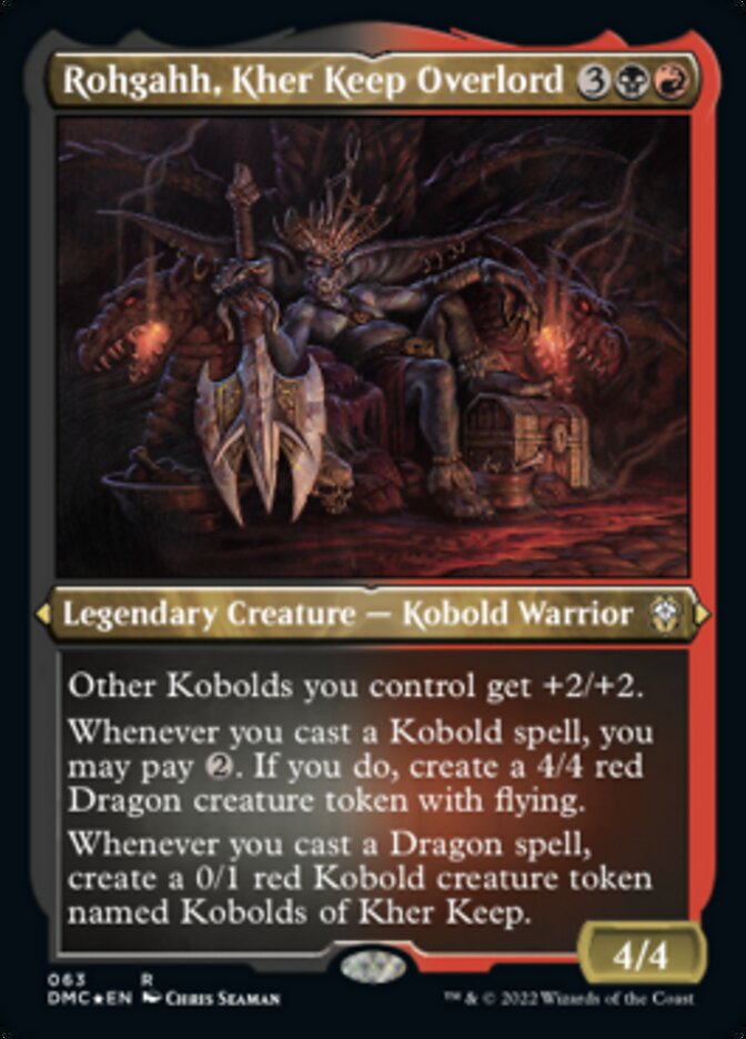 Rohgahh, Kher Keep Overlord (Foil Etched) [Dominaria United Commander]-1