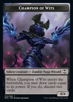 Tentacle // Champion of Wits Double-Sided Token [Streets of New Capenna Commander Tokens]-2