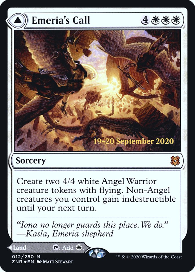 Emeria's Call // Emeria, Shattered Skyclave [Zendikar Rising Prerelease Promos]-1