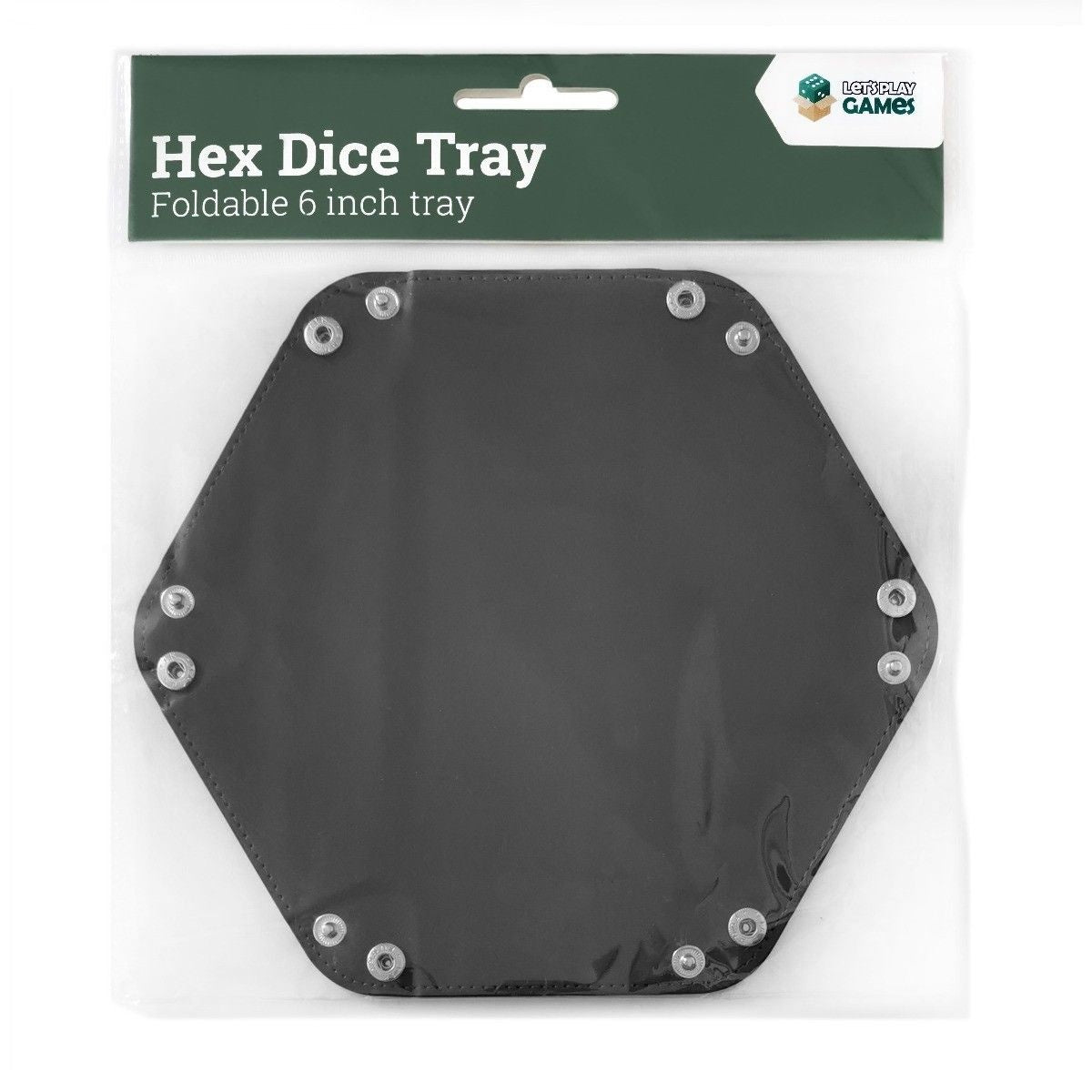 LPG Hex Dice Tray 6" Black-1