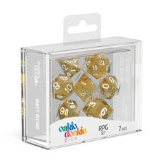 Oakie Doakie Dice RPG Set Speckled - Orange (7)-1