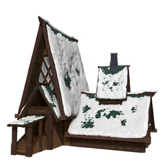 D&D Icewind Dale Rime of the Frostmaiden The Lodge Papercraft Set-1