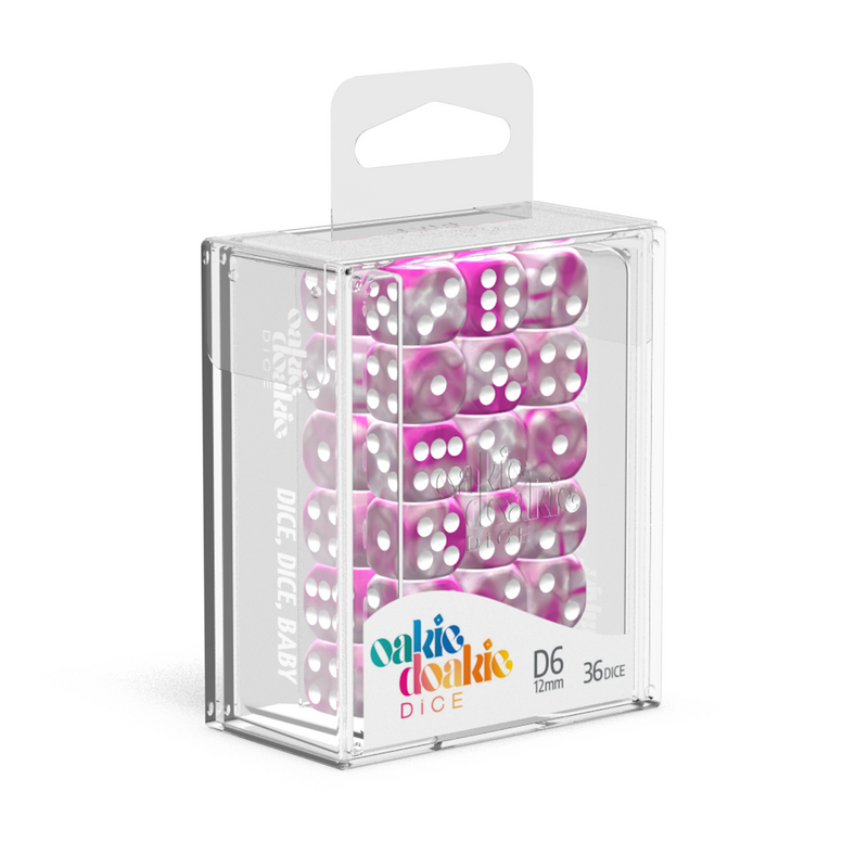 Oakie Doakie Dice D6 12 mm Gemi - Magnolia (36)-1