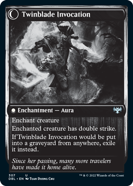 Twinblade Geist // Twinblade Invocation [Innistrad: Double Feature]-2