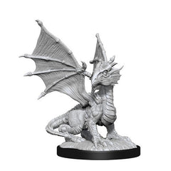 D&D Nolzurs Marvelous Unpainted Miniatures Silver Dragon Wyrmling & Female Halfling-1