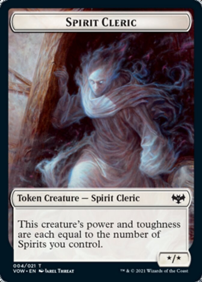 Human (001) // Spirit Cleric Double-Sided Token [Innistrad: Crimson Vow Tokens]-2