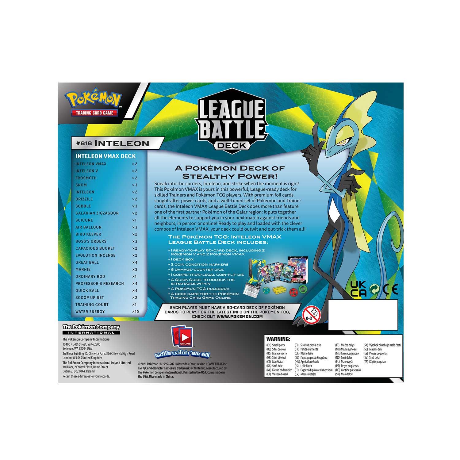 Sword & Shield: Battle Styles - League Battle Deck (Inteleon VMAX)-3