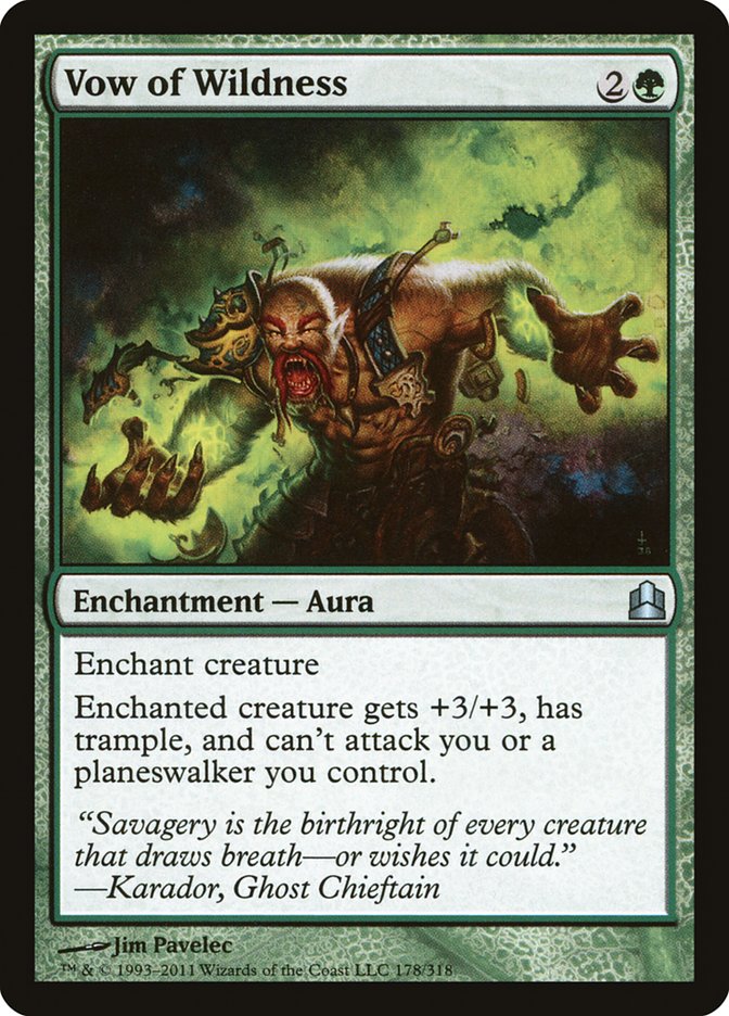 Vow of Wildness [Commander 2011]-1