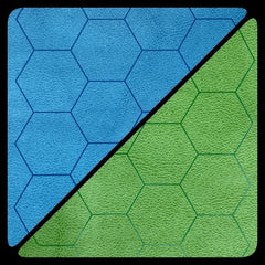 CHX 96665 Reversible Battlemat 1" Hexes Blue-Green (23 1/2 x 26)-1
