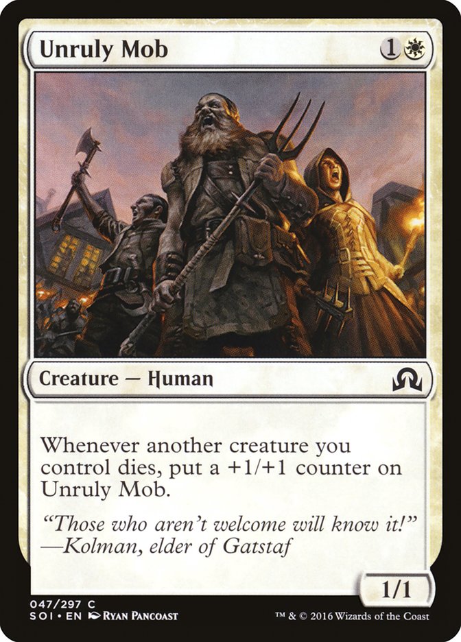 Unruly Mob [Shadows over Innistrad]-1