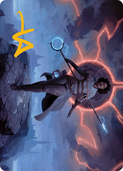 Rona, Herald of Invasion Art Card (Gold-Stamped Signature) [March of the Machine Art Series]-1