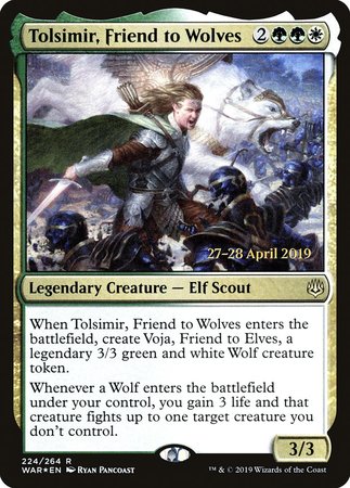Tolsimir, Friend to Wolves [War of the Spark Promos]-1