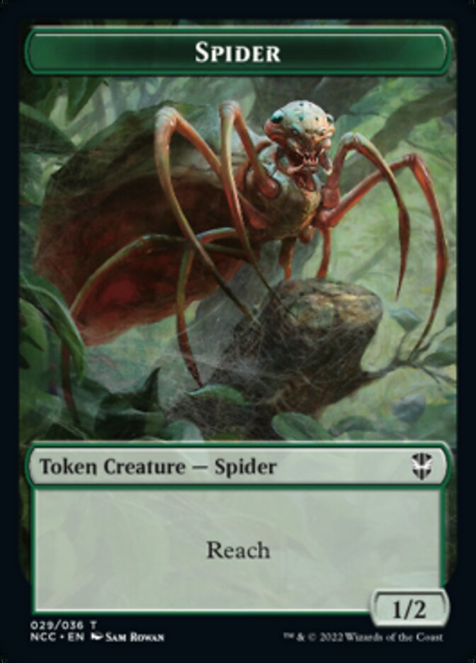 Treefolk // Spider Double-Sided Token [Streets of New Capenna Commander Tokens]-2