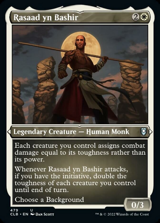 Rasaad yn Bashir (Foil Etched) [Commander Legends: Battle for Baldur's Gate]-1