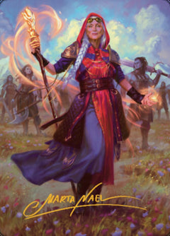 Jaya, Fiery Negotiator Art Card 1 (Gold-Stamped Signature) [Dominaria United Art Series]-1