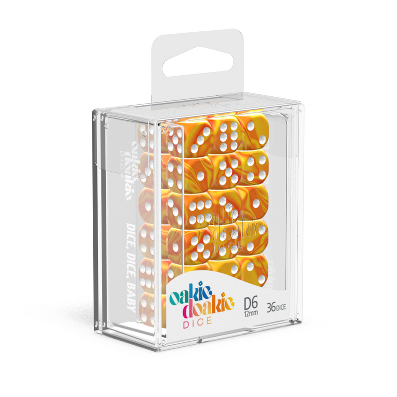 Oakie Doakie Dice D6 12 mm Gemi - Sunstone (36)-1
