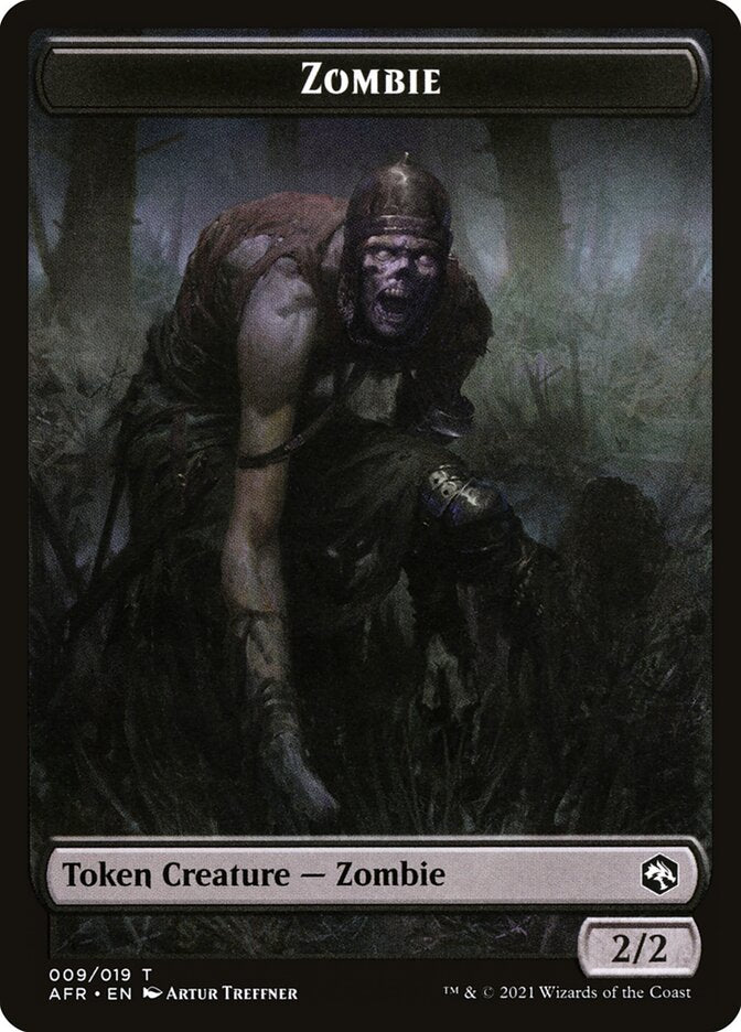 Illusion // Zombie Double-Sided Token [Dungeons & Dragons: Adventures in the Forgotten Realms Commander Tokens]-2