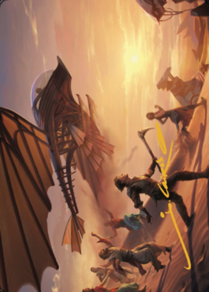 Take Flight Art Card (Gold-Stamped Signature) [The Brothers' War Art Series]-1