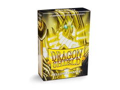 Sleeves - Dragon Shield Japanese - Box 60 - Yellow Matte-1