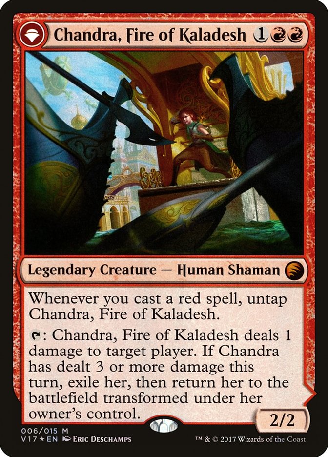 Chandra, Fire of Kaladesh // Chandra, Roaring Flame [From the Vault: Transform]-1