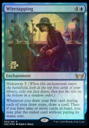 Wiretapping [Streets of New Capenna Prerelease Promos]-1