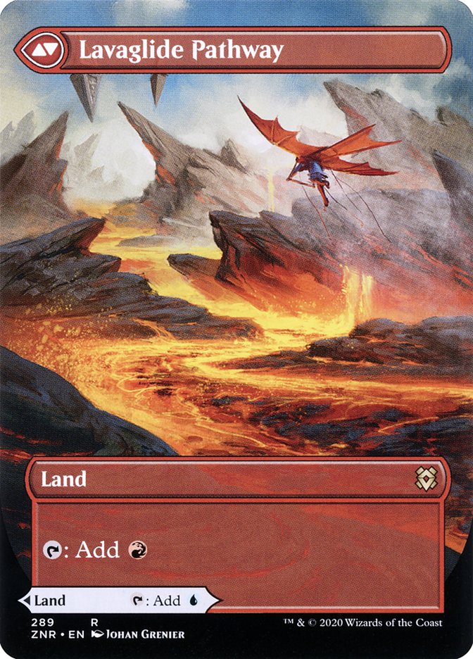 Riverglide Pathway // Lavaglide Pathway (Borderless Alternate Art) [Zendikar Rising]-2