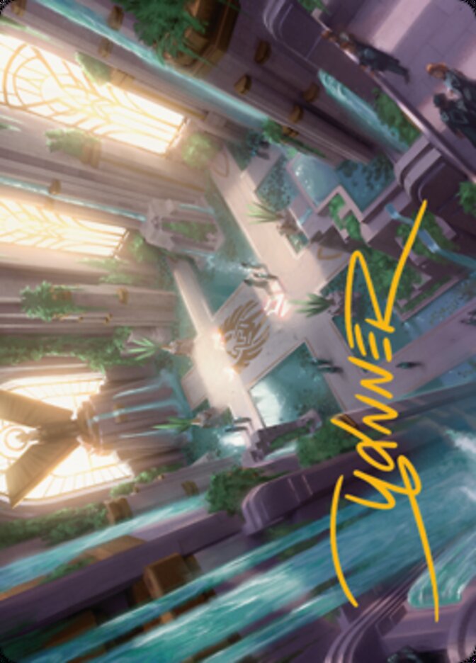 Spara's Headquarters Art Card (Gold-Stamped Signature) [Streets of New Capenna Art Series]-1