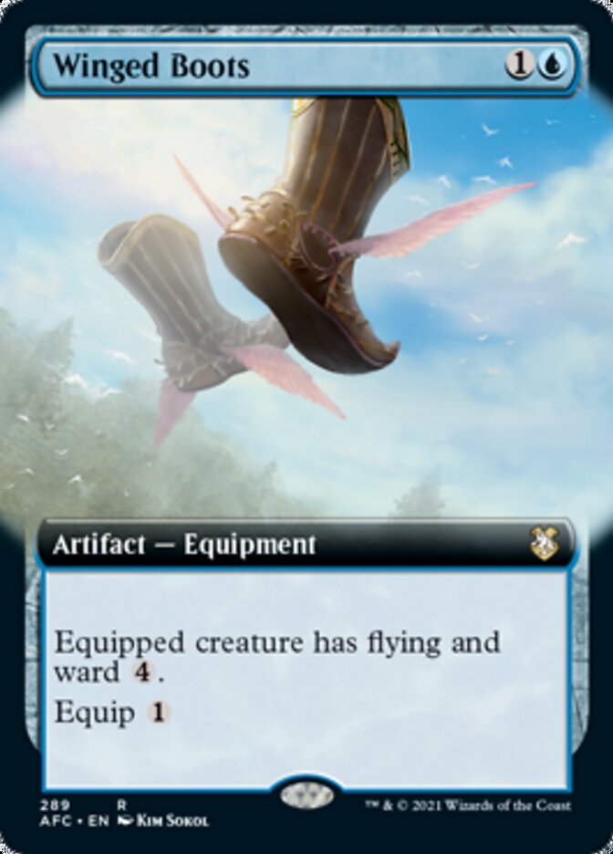 Winged Boots (Extended Art) [Dungeons & Dragons: Adventures in the Forgotten Realms Commander]-1