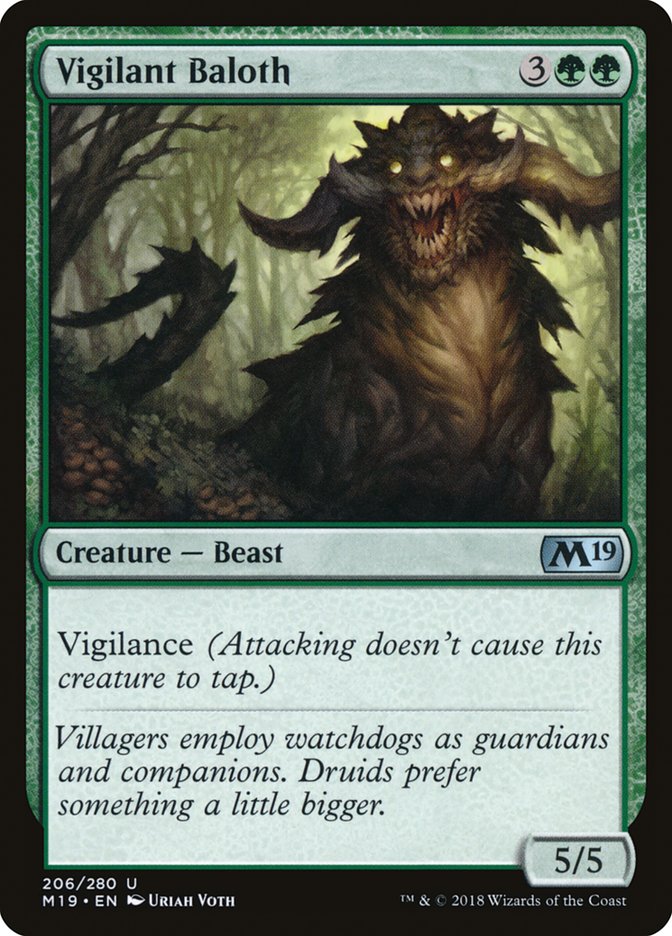 Vigilant Baloth [Core Set 2019]-1