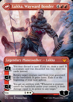 Mila, Crafty Companion // Lukka, Wayward Bonder (Borderless) [Strixhaven: School of Mages]-2