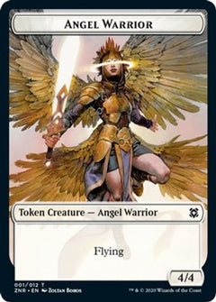 Angel Warrior // Shark Double-Sided Token [Challenger Decks 2021 Tokens]-1