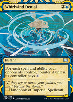 Whirlwind Denial (Foil Etched) [Strixhaven: School of Mages Mystical Archive]-1