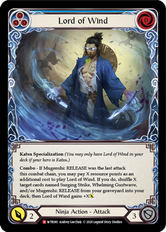 Lord of Wind [U-WTR081] (Welcome to Rathe Unlimited)  Unlimited Rainbow Foil-1
