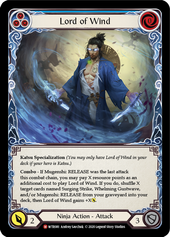 Lord of Wind [U-WTR081] (Welcome to Rathe Unlimited)  Unlimited Rainbow Foil-1