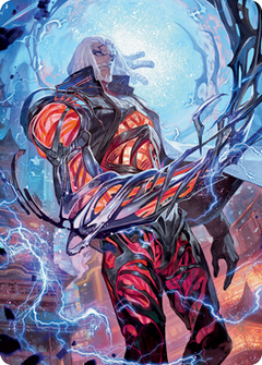 Tezzeret, Betrayer of Flesh Art Card [Kamigawa: Neon Dynasty Art Series]-1