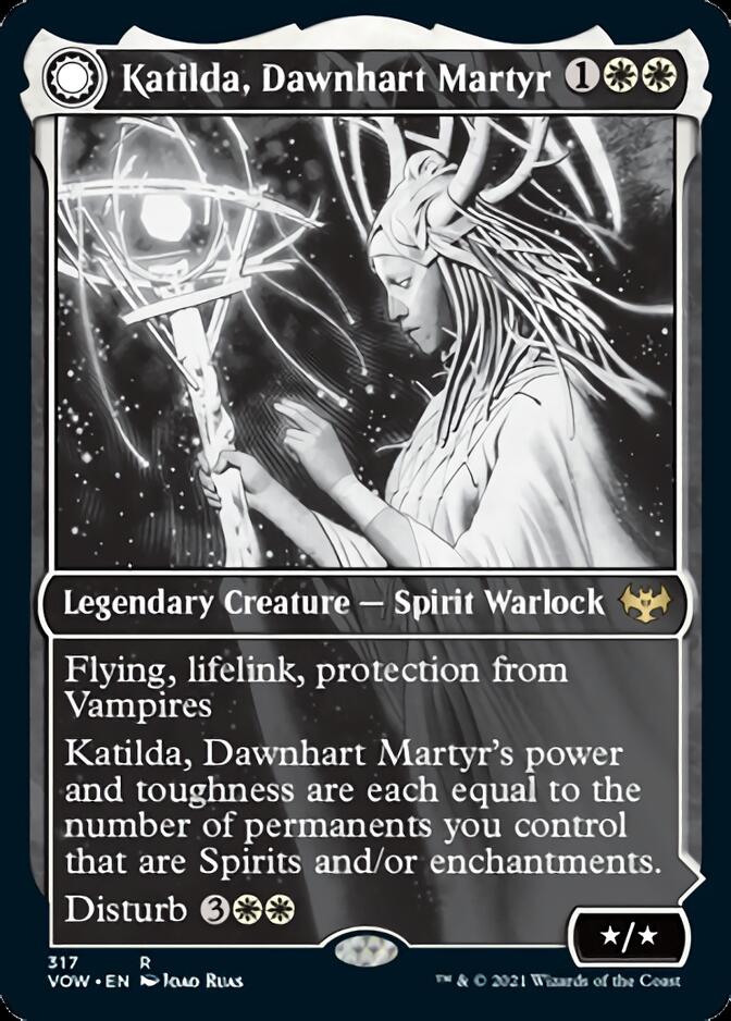 Katilda, Dawnhart Martyr // Katilda's Rising Dawn (Showcase Eternal Night) [Innistrad: Crimson Vow]-1