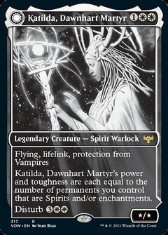 Katilda, Dawnhart Martyr // Katilda's Rising Dawn (Showcase Eternal Night) [Innistrad: Crimson Vow]-1