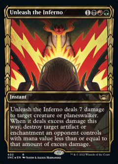 Unleash the Inferno (Showcase Golden Age Gilded Foil) [Streets of New Capenna]-1