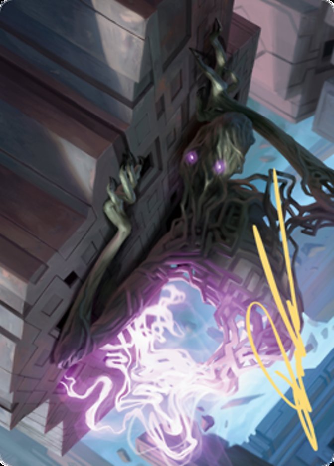 Skyclave Shade Art Card (Gold-Stamped Signature) [Zendikar Rising Art Series]-1