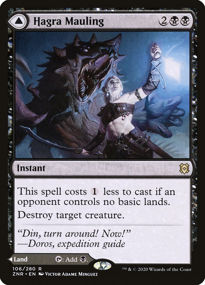 Hagra Mauling // Hagra Broodpit [Zendikar Rising]-1