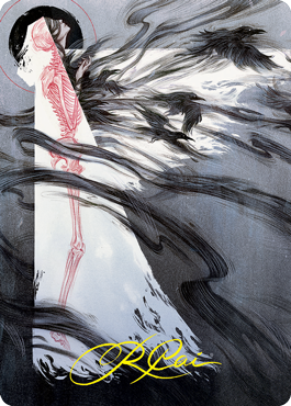 Tendrils of Agony Art Card (Gold-Stamped Signature) [Strixhaven: School of Mages Art Series]-1