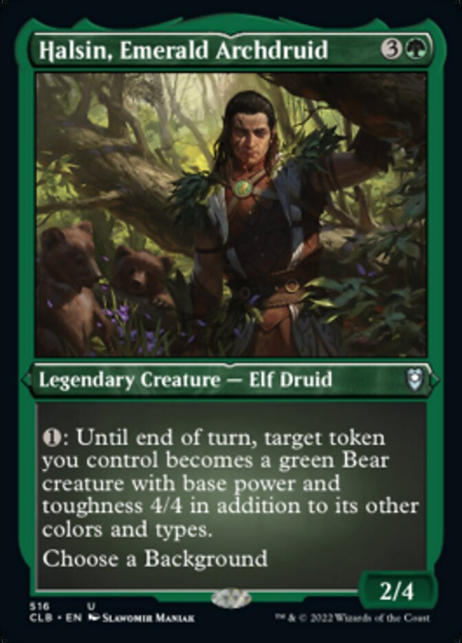 Halsin, Emerald Archdruid (Foil Etched) [Commander Legends: Battle for Baldur's Gate]-1