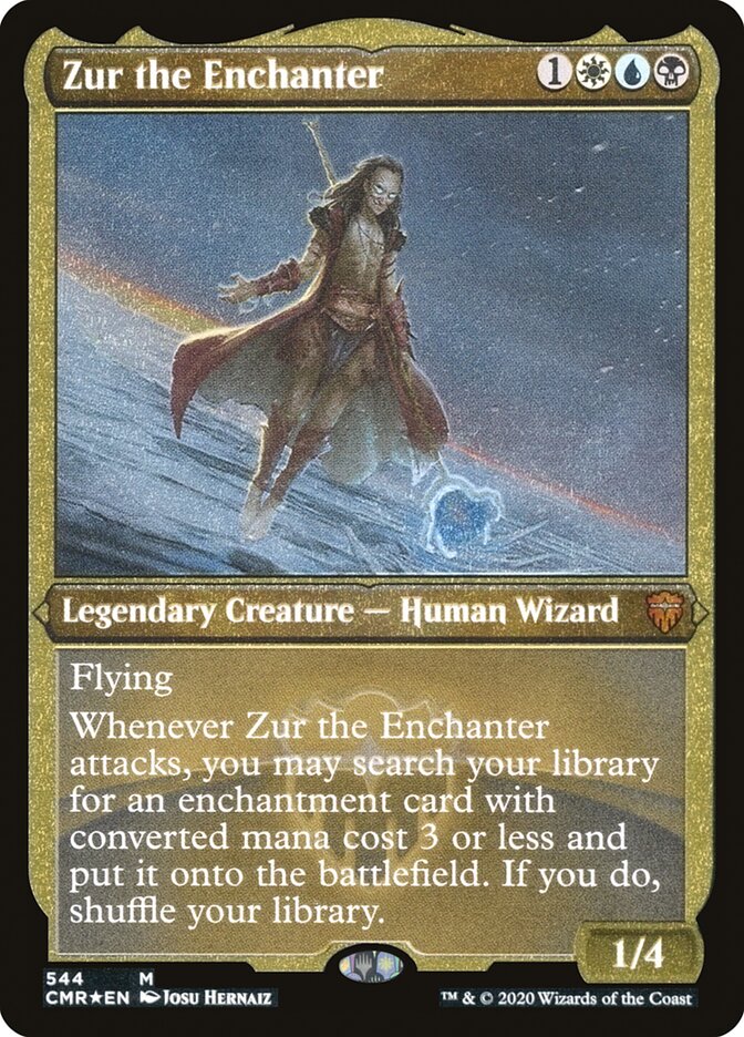 Zur the Enchanter (Etched) [Commander Legends]-1
