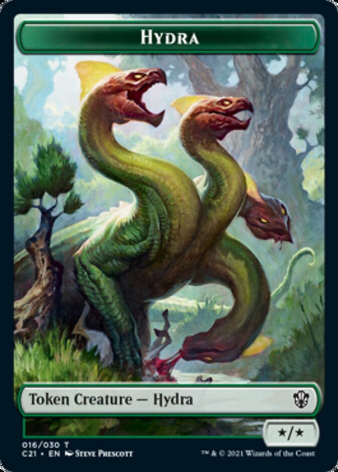 Hydra // Boar Double-Sided Token [Commander 2021 Tokens]-1